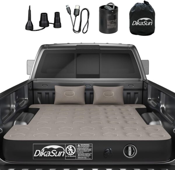 Limited time deal-40% off Truck Bed Air Mattress for 5-5.8 ft, Full Size Short Inflatable Mattress Short