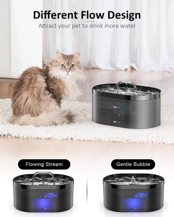 Limited time deal-50% off Cat Water Fountain, 74oz/2.2L Pet Fountain, Automatic Pet Water Fountain - Image 2