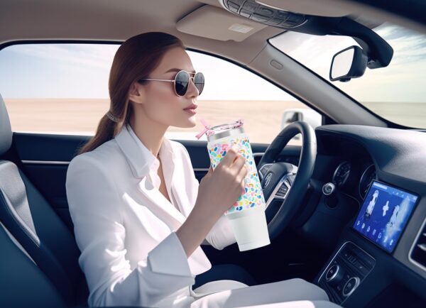 Limited time deal-50% off Meoky 40 oz Tumbler with Handle and Straw, Insulated Tumbler with Lid an - Image 2