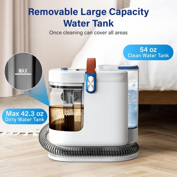 Limited time deal-53% Portable Carpet Cleaner Machine, Carpet Shampooer, 15Kpa Upholstery Cleaner - Image 4