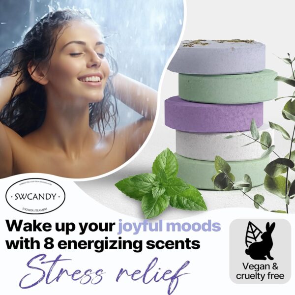 Limited time deal-50% off Shower Steamers Aromatherapy Birthday Gifts for Women - SWCANDY 8 Pcs - Image 4