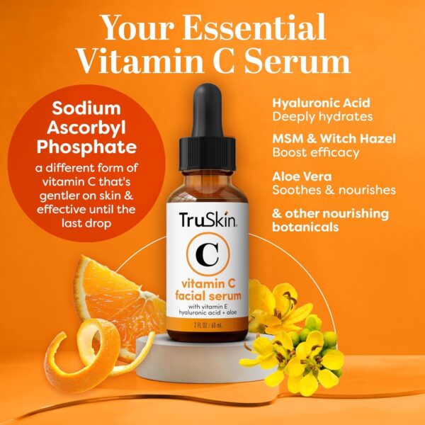 Limited time deal-56% off TruSkin Vitamin C Serum For Face – Anti Aging Formula with Vitamin C, Hyal - Image 2