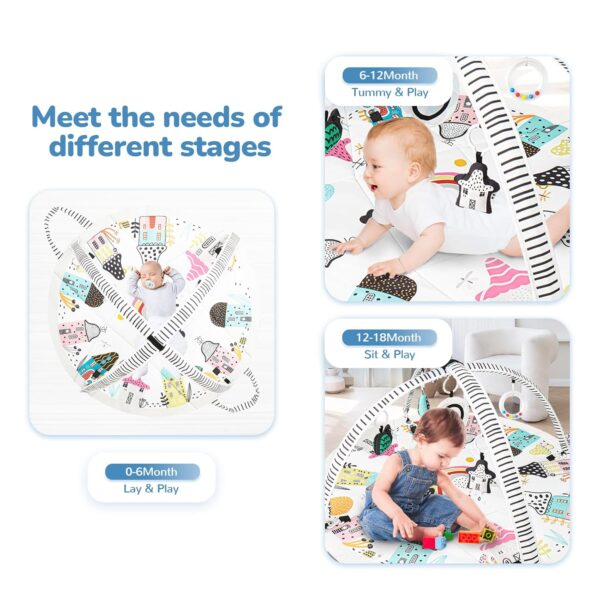 Limited time deal-45% off Baby Play Mat Tummy Time Mat with Exclusive Foldable Design, Stage-Base - Image 4