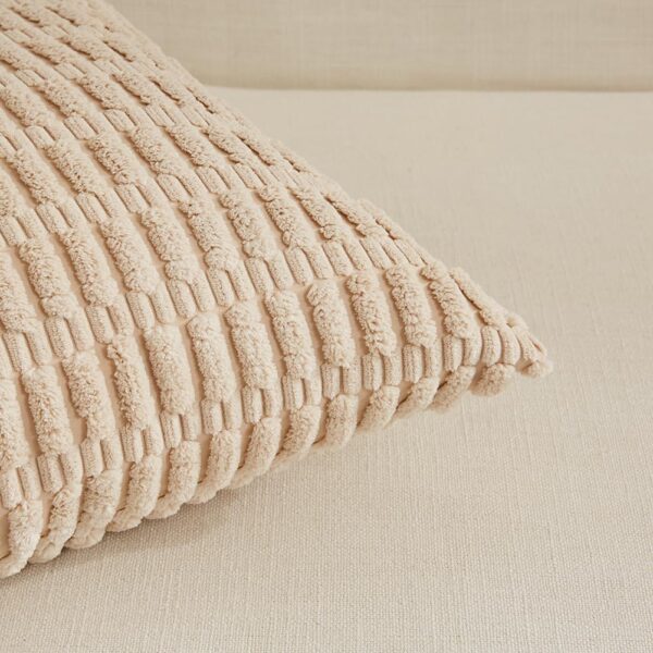 Limited time deal-40% off Fancy Homi 4 Packs Neutral Decorative Throw Pillow Covers 18x18 Inch for - Image 3