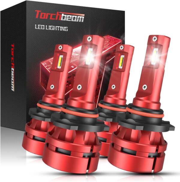 Limited time deal-39% off Torchbeam 9005/HB3 9006/HB4 Bulbs Combo, 𝟒𝟒𝟎𝟎𝟎 𝐋𝐌 𝟔𝟎𝐖 𝟖𝟎𝟎% 𝐒𝐮𝐩𝐞