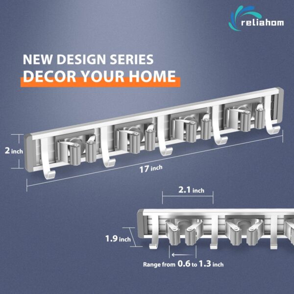 Limited time deal-42% off Broom Holder Wall Mount Mop and Broom Hanger Wall Mounted Garage - Image 2
