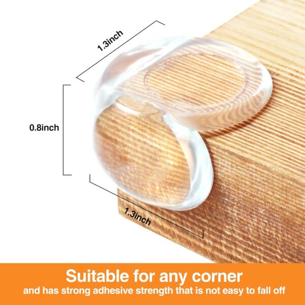 Limited time deal-50% off 12 Pack Corner Protector for Baby，Clear Furniture Corner Guard & Edge Sa - Image 2
