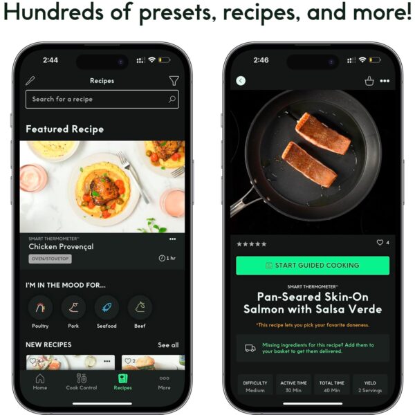 Limited time deal-41% off CHEF iQ Sense Smart Wireless Meat Thermometer with 3 Ultra-Thin Probes, - Image 3