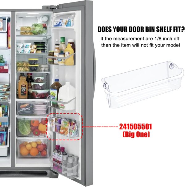 Limited time deal-50% off 241505501 Refrigerator Door Shelf Bin Replacement Replace FLSC238JS, FG - Image 4