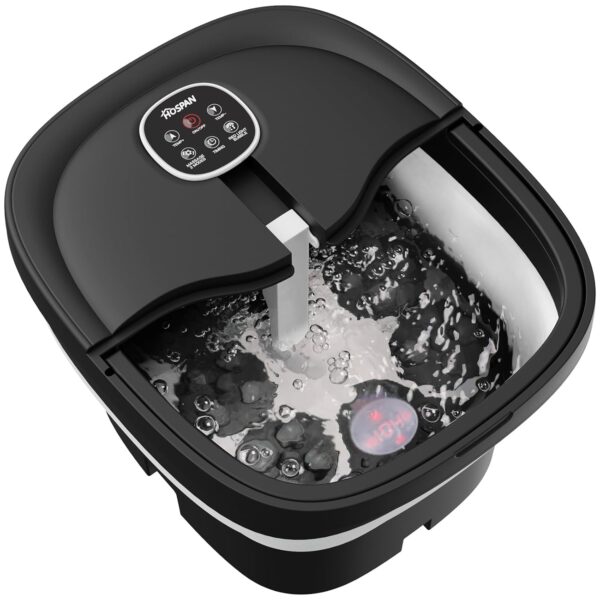 Limited time deal-46% off HOSPAN Collapsible Foot Spa Electric Rotary Massage, Foot Bath with Heat,