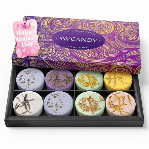 Limited time deal-50% off Shower Steamers Aromatherapy Birthday Gifts for Women - SWCANDY 8 Pcs