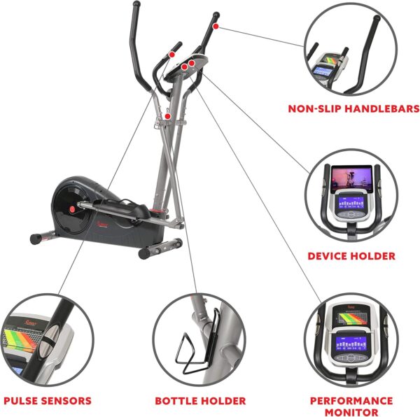 Limited time deal-42% off Sunny Health & Fitness Full Body Workout Elliptical Trainer with Digital Perfo - Image 4