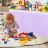 Limited time deal-50% off Extra Large Toy Box, Toy Storage Organizer with Lid, Oxford Fabric Collapsibl - Image 2