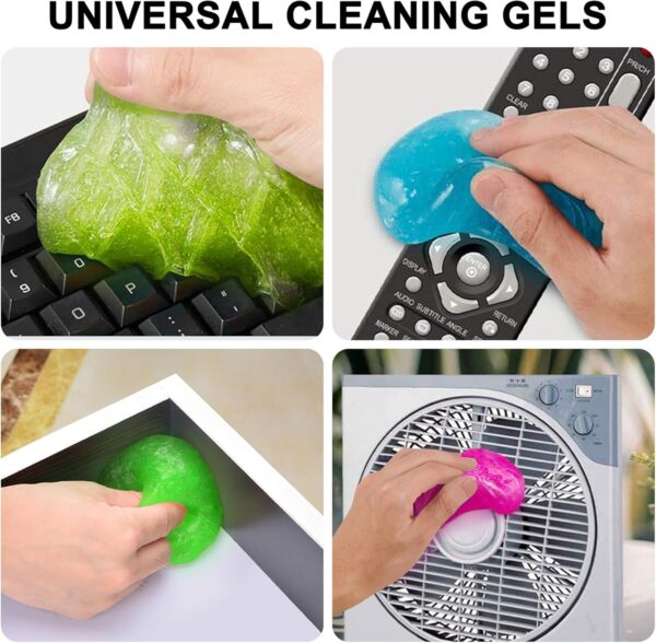 Limited time deal-44%  off FiveJoy Car Cleaning Gels, 4-Pack Universal Auto Detailing Tools Car Interior - Image 4