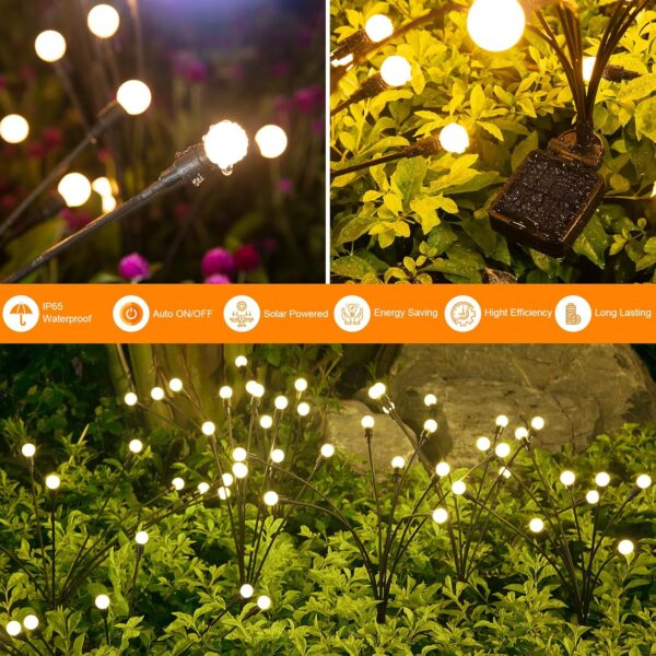 Limited time deal-41% off ASMAD Solar Lights Outdoor(4-Pack, 32 LEDs), Solar Garden Lights, Outdoor - Image 3