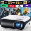 Limited time deal-46% off HAPPRUN Native 1080P Bluetooth Projector, Full HD Portable Outdoor Mov
