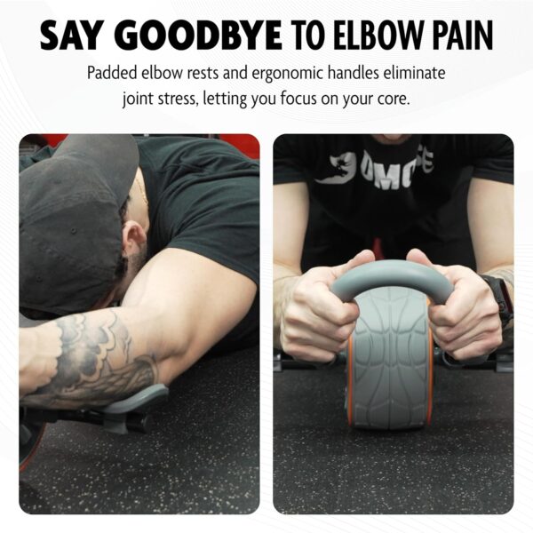 Limited time deal-38% off DMoose Fitness Ab Roller Wheel with Elbow Support & 2 Knee Pads - Abdo - Image 4