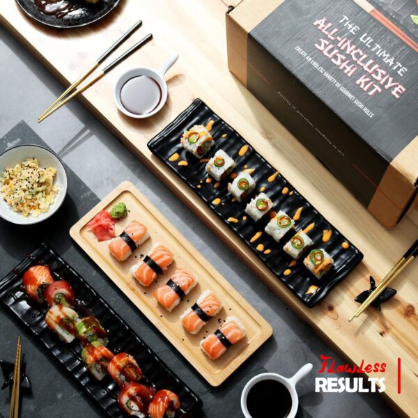 Limited time deal-42% off Sushi Making Kit - Complete Sushi Maker Kit with Bazooka Roller, Rice Cook - Image 2