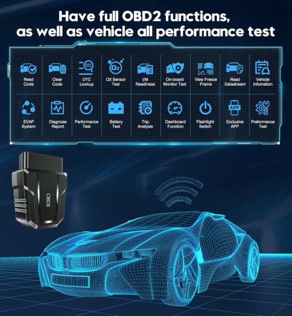 Limited time deal-50% off OBD2 Scanner Reader Bluetooth Wireless Auto Diagnostic Scan Tool for iOS - Image 4