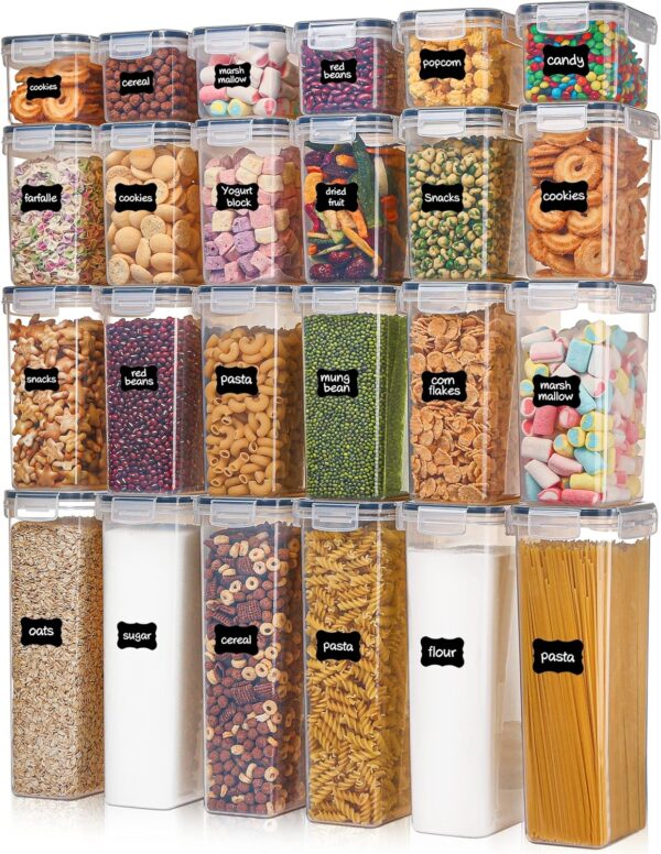 Limited time deal-44% off Airtight Food Storage Containers with Lids, Vtopmart 24 pcs Plastic Kitchen