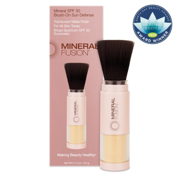 Limited time deal-45% off Mineral Fusion Brush-On Powder Sunscreen for Face, SPF 30, Invisible Minera - Image 3