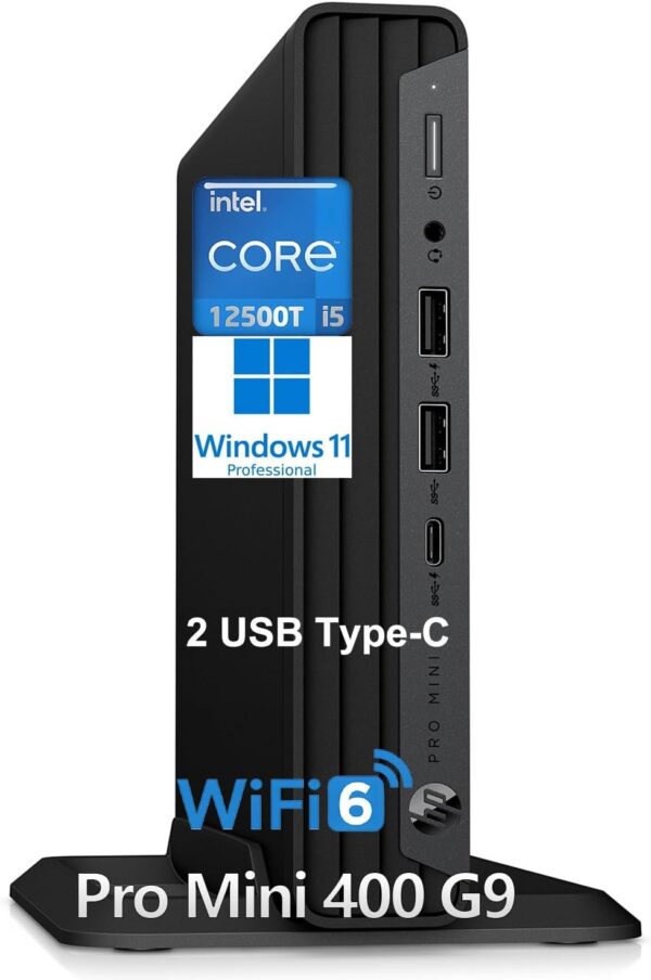 Limited time deal-50% off HP Pro Mini 400 G9 Business Mini Desktop Computer, Intel 6-Core i5-12500