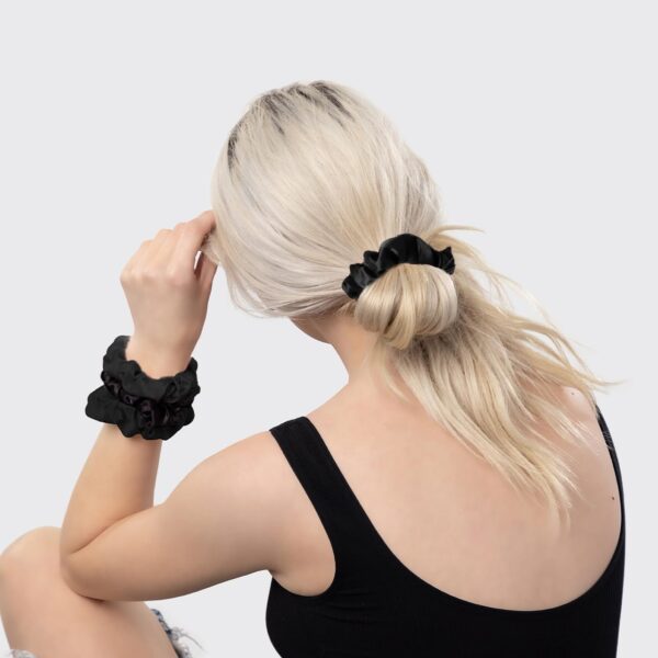 Limited time deal-47% off Kitsch Satin Scrunchies for Women - No Crease Hair Ties for Girls | Scrunchie - Image 3