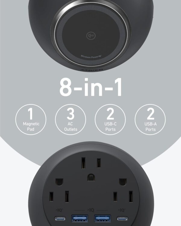 Limited time deal-50% off Anker MagGo Magnetic Charging Station, Qi2 Certified 15W Ultra-Fast Mag - Image 3