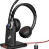 Limited time deal-40% off Wireless Headset with AI Noise Cancelling Microphone Bluetooth Headset -