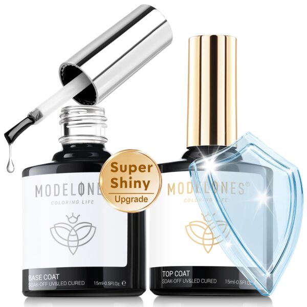 Limited time deal-42% off modelones Gel Top Coat, 15 ml 2025 Upgrade Su