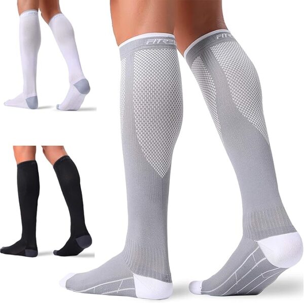 Limited time deal-44% off FITRELL 3 Pairs Compression Socks for Women and Men 20-30mmHg-Circul