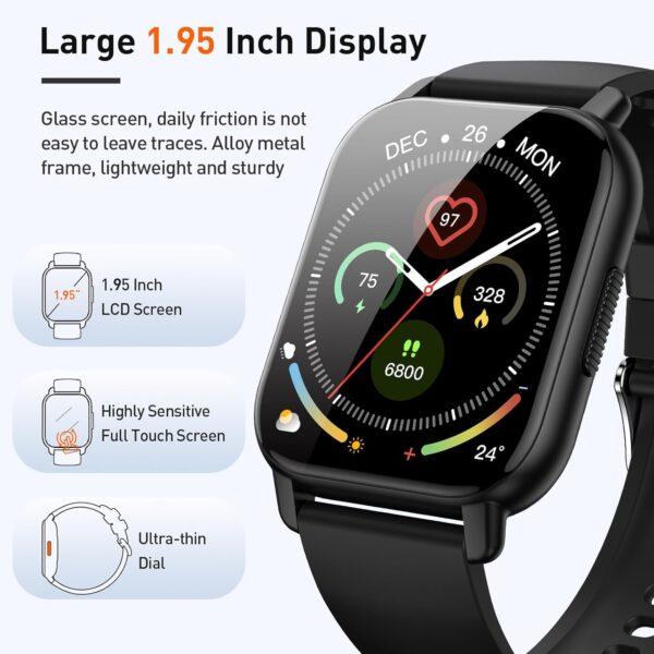 Limited time deal-81% off Smart Watch, 1.95" Smartwatch for Men Women(Answer/Make Call), 2025 N - Image 2