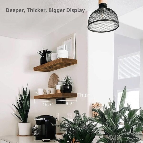 Limited time deal-55% off QEEIG Bathroom Floating Shelves for Wall Mounted Shelf Over Toilet Farmh - Image 4