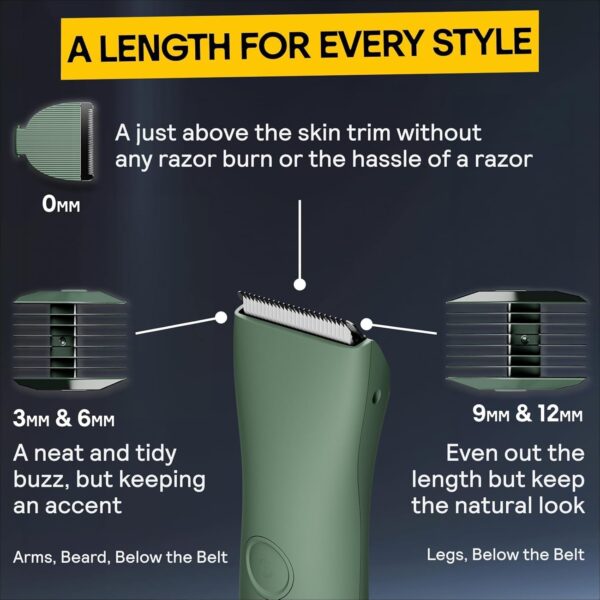 Limited time deal-53% off MERIDIAN Body Hair Trimmer for Men, Pubic Hair - Image 3