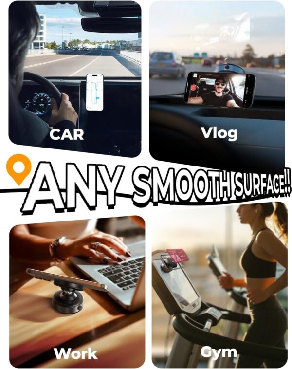 Limited time deal-45% off LISEN Suction Phone Mount, Mini Portable Super Stable Electric Vacuum Ma - Image 4