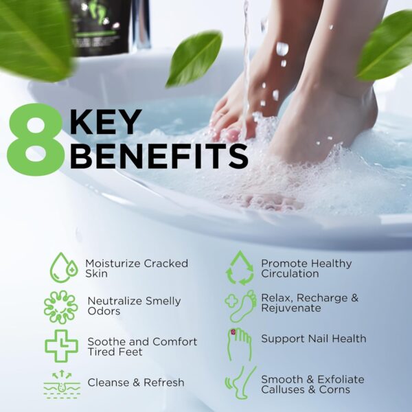 Limited time deal-51% off Tea Tree Oil Foot Soak with Epsom Salt - Made in - Image 3
