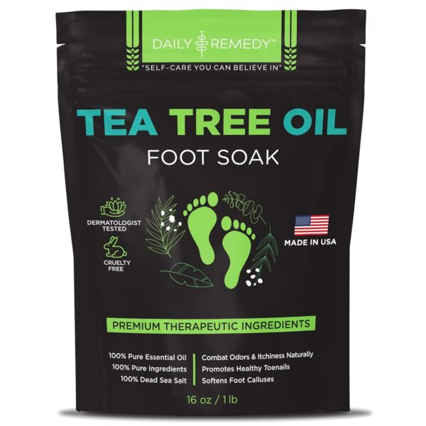 Limited time deal-51% off Tea Tree Oil Foot Soak with Epsom Salt - Made in