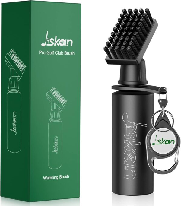 Limited time deal-43% off Pro Golf Club Brush Cleaner with Retainer Clip and Squeeze Water Bottle 7.5
