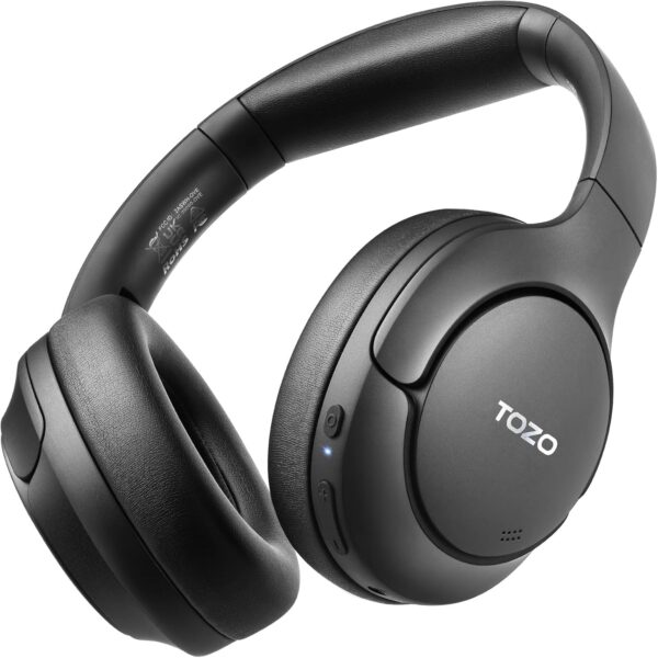 Limited time deal-47% off TOZO HT2 Hybrid Active Noise Cancelling Headphones, Wireless Over Ear Bl