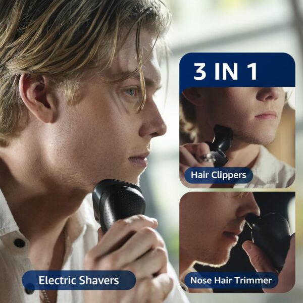 Limited time deal-92% off Cordless Electric Razor for Men: 3-in-1 Shaver for - Image 3