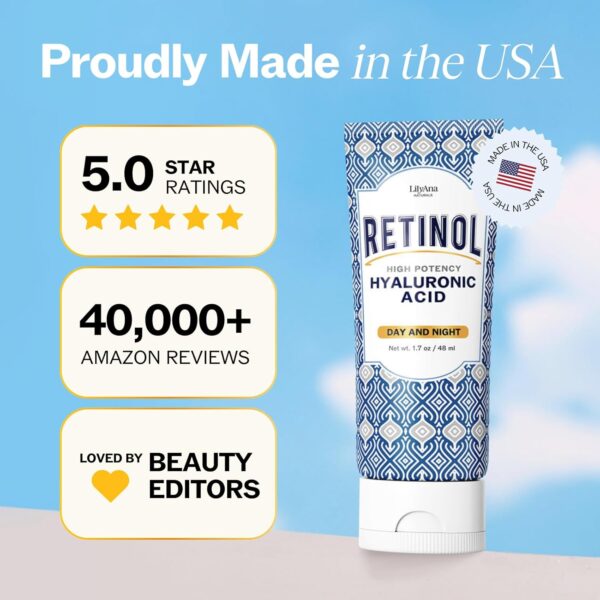 Limited time deal-40% off LilyAna Naturals Anti Aging Retinol Face Cream for Women – Wrinkle & Nec - Image 2