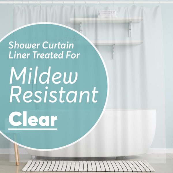 Limited time deal-45% off BigFoot Shower Curtain Liner – 72 x 72 PEVA Premium Shower Curtain with