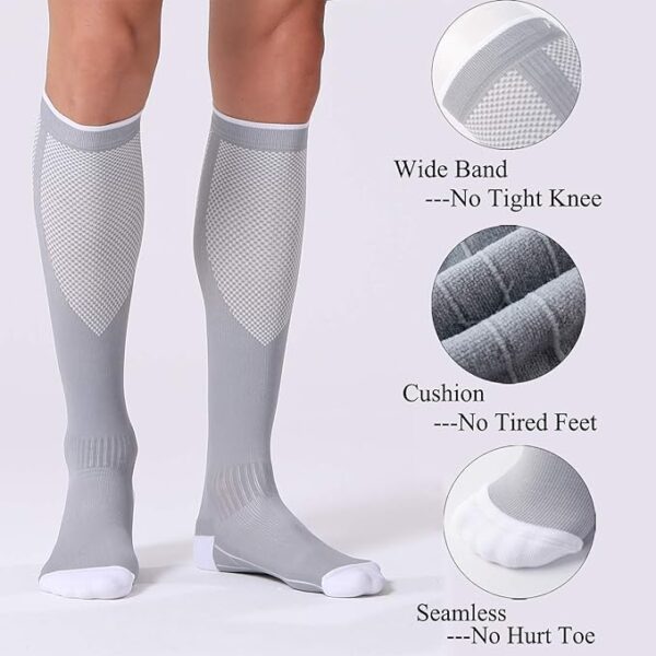 Limited time deal-44% off FITRELL 3 Pairs Compression Socks for Women and Men 20-30mmHg-Circul - Image 3