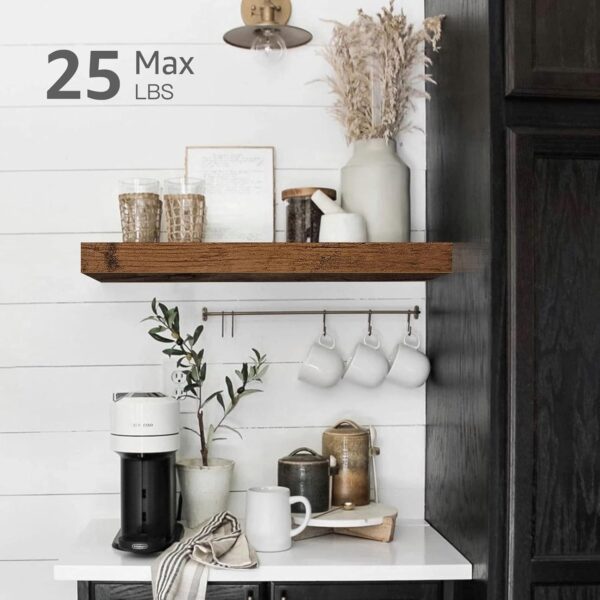 Limited time deal-55% off QEEIG Bathroom Floating Shelves for Wall Mounted Shelf Over Toilet Farmh - Image 3