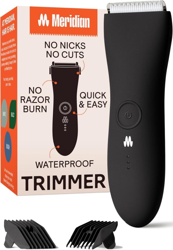 Limited time deal-53% off MERIDIAN Body Hair Trimmer for Men, Pubic Hair
