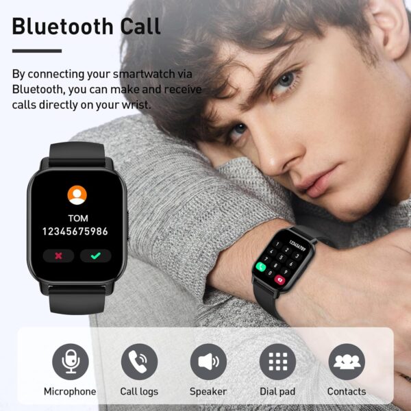 Limited time deal-81% off Smart Watch, 1.95" Smartwatch for Men Women(Answer/Make Call), 2025 N - Image 4