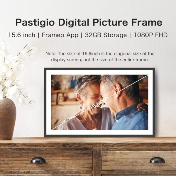 Limited time deal-41% off Digital Picture Frame, 15.6 Inch Large Frameo Digital Photo Frame WiFi, 32G - Image 2