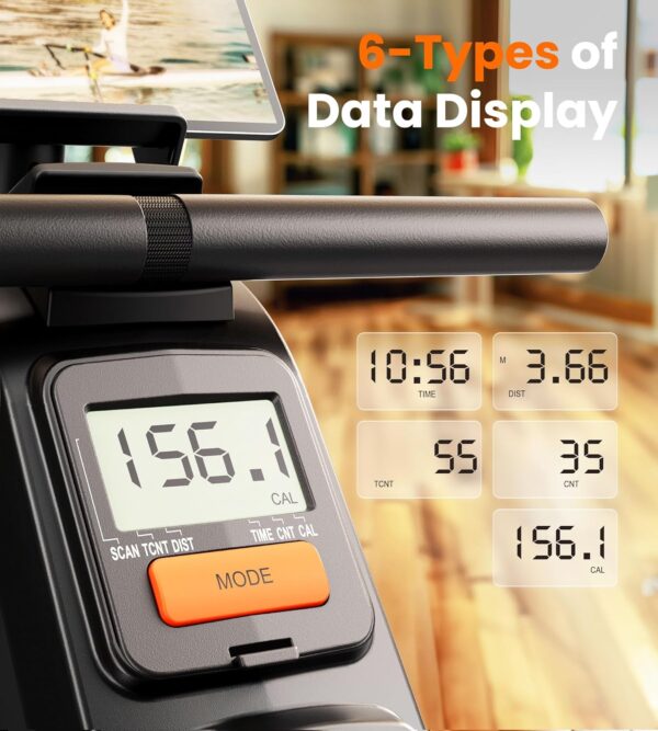 Limited time deal-40% off YOSUDA Magnetic/Water Rowing Machine 350 LB Weight Capacity - Foldab - Image 3