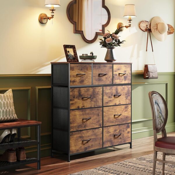 Limited time deal-43% off WLIVE 9-Drawer Dresser, Fabric Storage Tower for Bedroom, Hallway, Entryw - Image 2