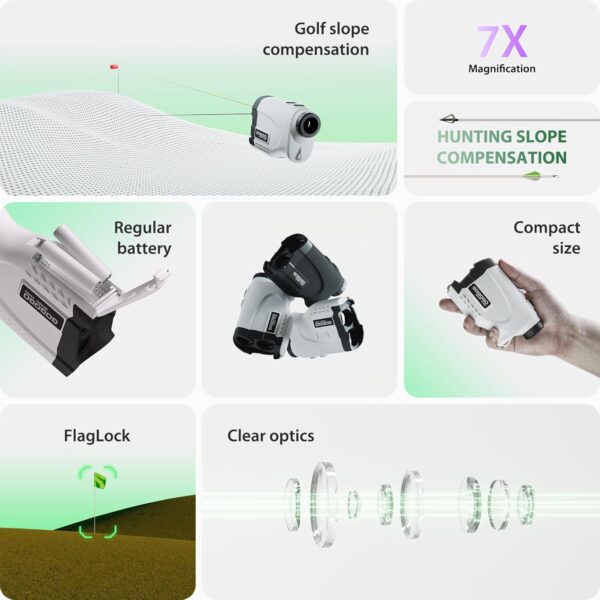 Limited time deal-40% off Gogogo Sport Vpro GS24 Golf & Hunting Laser Rangefinder, 7X Magnificati - Image 2
